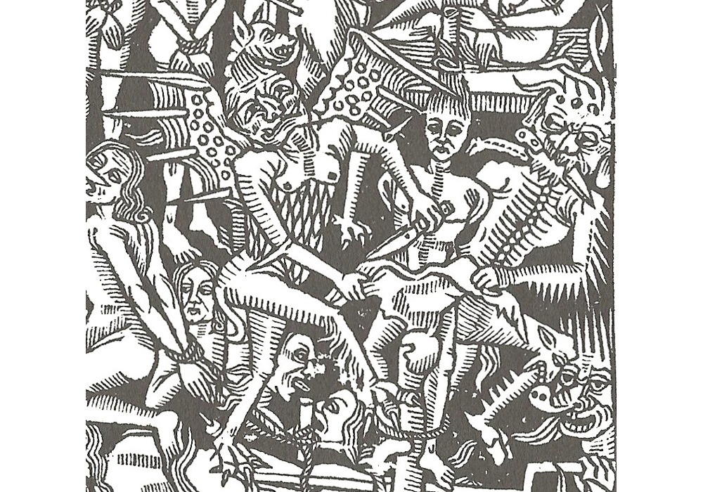 Cordial cuatro postrimeras-García Santamaría-Hurus-Incunabula & Ancient Books-facsimile book-Vicent García Editores-7 Engraving Hell